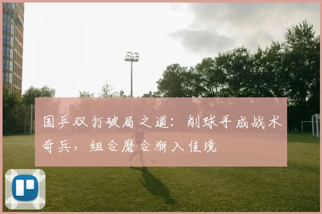 国乒双打破局之道:削球手成战术奇兵,组合磨合渐入佳境 - 懂球帝推荐